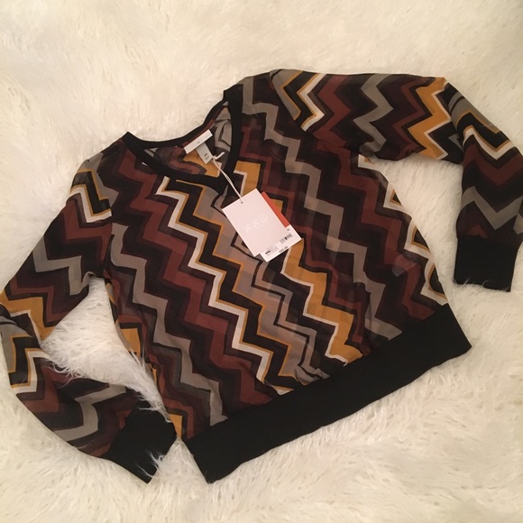 Missoni for Target | Zig Zag Long Sleeve Blouse - Picture 2 of 8
